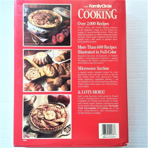 Cookbook The Family Circle Encyclopedia of Cooking 799pgs Recipes Food Holiday - Picture 2 of 10